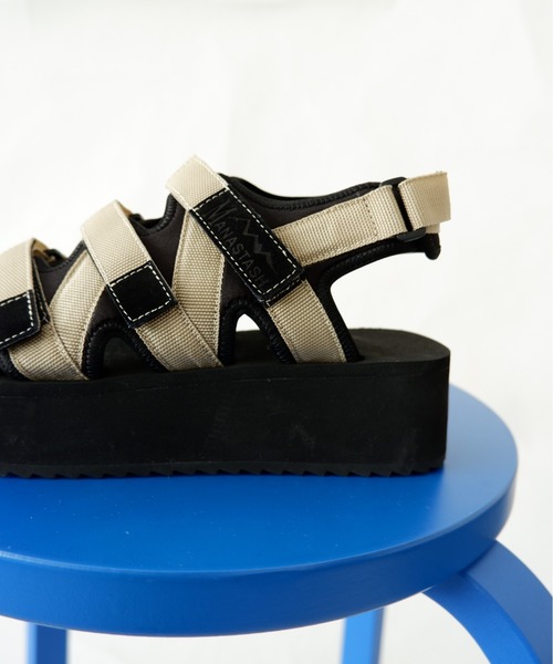 MANASTASH(マナスタッシュ)の「MANASTASH/マナスタッシュ WS CLIFTY PLATFORM SANDAL プラットフォームサンダル(サンダル・レディース・ブラック/ベージュ/マルチ・38/36/37)」の21枚目の写真