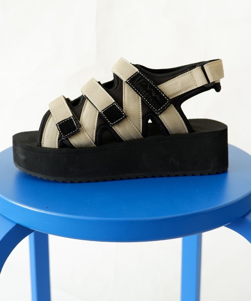 MANASTASH(マナスタッシュ)の「MANASTASH/マナスタッシュ WS CLIFTY PLATFORM SANDAL プラットフォームサンダル(サンダル・レディース・ブラック/ベージュ/マルチ・38/36/37)」の22枚目の写真
