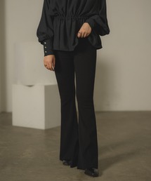 VRIA CHARME | リブフレアパンツ(その他パンツ)