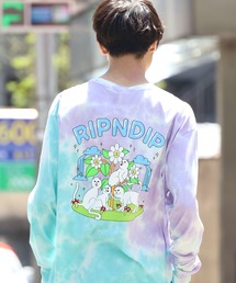 リップンディップ RIPNDIP ロンT Mサイズ BEAUTIFUL MOUNTAIN 白 既に国内外で在庫薄！ Amazon | [RIPNDIP] リップンディップ ロングTシャツ Mサイズ