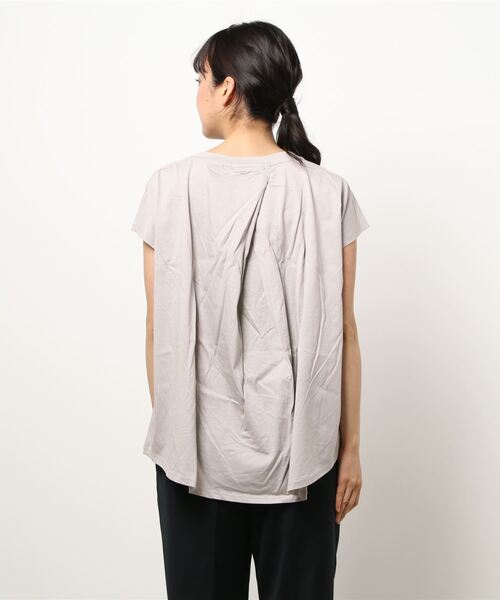 HONEYSUCKLE ROSE（ハニーサックルローズ）の「【HONEYSUCKLE ROSE】フレンチスリーブＴシャツ（Tシャツ/カットソー・レディース・イエロー/ライトグレー/ブラック/ブルー/フューシャピンク/オフホワイト・L/M）」の8枚目の写真