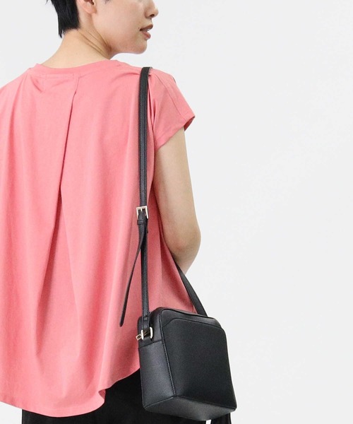 HONEYSUCKLE ROSE（ハニーサックルローズ）の「【HONEYSUCKLE ROSE】フレンチスリーブＴシャツ（Tシャツ/カットソー・レディース・イエロー/ライトグレー/ブラック/ブルー/フューシャピンク/オフホワイト・L/M）」の6枚目の写真