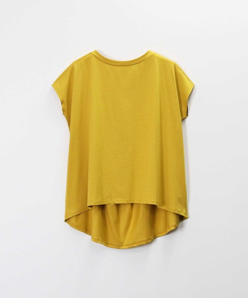 HONEYSUCKLE ROSE（ハニーサックルローズ）の「【HONEYSUCKLE ROSE】フレンチスリーブＴシャツ（Tシャツ/カットソー・レディース・イエロー/ライトグレー/ブラック/ブルー/フューシャピンク/オフホワイト・L/M）」の13枚目の写真