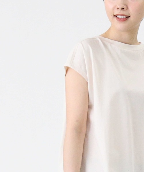 HONEYSUCKLE ROSE（ハニーサックルローズ）の「【HONEYSUCKLE ROSE】フレンチスリーブＴシャツ（Tシャツ/カットソー・レディース・イエロー/ライトグレー/ブラック/ブルー/フューシャピンク/オフホワイト・L/M）」の16枚目の写真