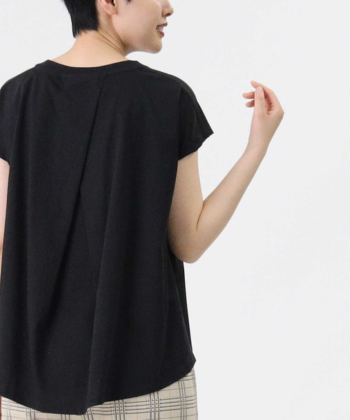 HONEYSUCKLE ROSE（ハニーサックルローズ）の「【HONEYSUCKLE ROSE】フレンチスリーブＴシャツ（Tシャツ/カットソー・レディース・イエロー/ライトグレー/ブラック/ブルー/フューシャピンク/オフホワイト・L/M）」の21枚目の写真