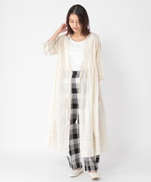 studio CLIP | インドボイルレース付き羽織り(その他アウター)
