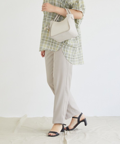 セール パイピングセンターストレッチパンツ スラックス Doux Archives ドゥアルシーヴ のファッション通販 Zozotown