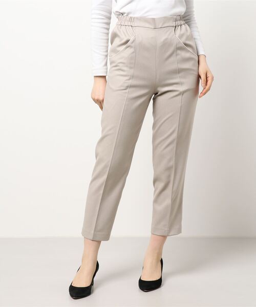 Doux archives（ドゥアルシーヴ）の「パイピングセンターストレッチパンツ（スラックス・レディース・ブルー/グレイッシュベージュ/レッド系その他・MEDIUM/SMALL）」の10枚目の写真