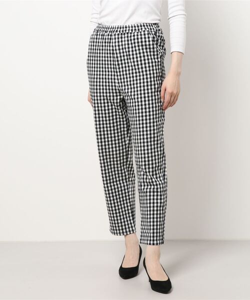 Samansa Mos2 blue（サマンサモスモスブルー）の「スリムテーパードパンツ（その他パンツ・レディース・ブラック/モカ/ライトベージュ/オフホワイト・ﾌﾘ-）」の7枚目の写真