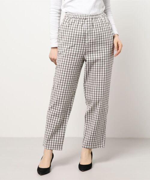 Samansa Mos2 blue（サマンサモスモスブルー）の「スリムテーパードパンツ（その他パンツ・レディース・ブラック/モカ/ライトベージュ/オフホワイト・ﾌﾘ-）」の8枚目の写真