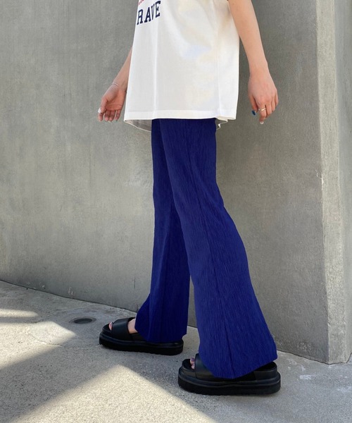 PBLIM(ページボーイリム)の「【PAGEBOYLIM】ヨウリュウフレアパンツ(その他パンツ・レディース・ブラック/ブルー/オレンジ/マスタード/グリーン・FREE)」の17枚目の写真