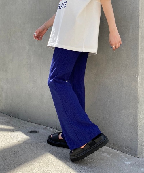 PBLIM(ページボーイリム)の「【PAGEBOYLIM】ヨウリュウフレアパンツ(その他パンツ・レディース・ブラック/ブルー/オレンジ/マスタード/グリーン・FREE)」の12枚目の写真