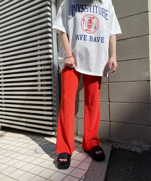 PBLIM(ページボーイリム)の「【PAGEBOYLIM】ヨウリュウフレアパンツ(その他パンツ・レディース・ブラック/ブルー/オレンジ/マスタード/グリーン・FREE)」の7枚目の写真