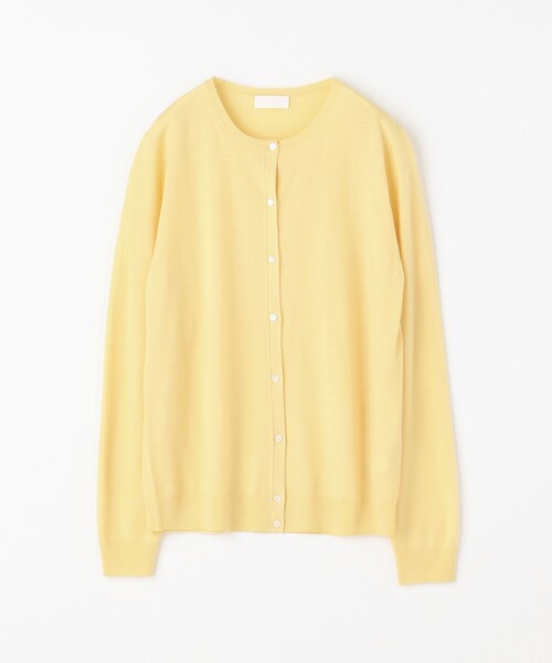 TOMORROWLAND （トゥモローランド）の「スーパーファインウール クルーネックカーディガン（カーディガン/ボレロ・レディース・チャコールグレー/ネイビー/カーキ/ピンク/イエロー/ライトベージュ・S/M）」の16枚目の写真