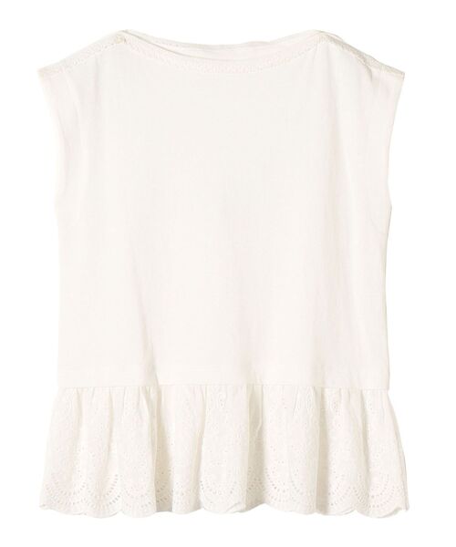 SHIPS(シップス)の「【WEB限定】〈手洗い可能〉カットワーク デザインカットソー◇(Tシャツ/カットソー・レディース・ベージュ系その他/オフホワイト/グリーン/ブラック・ONE SIZE)」の12枚目の写真