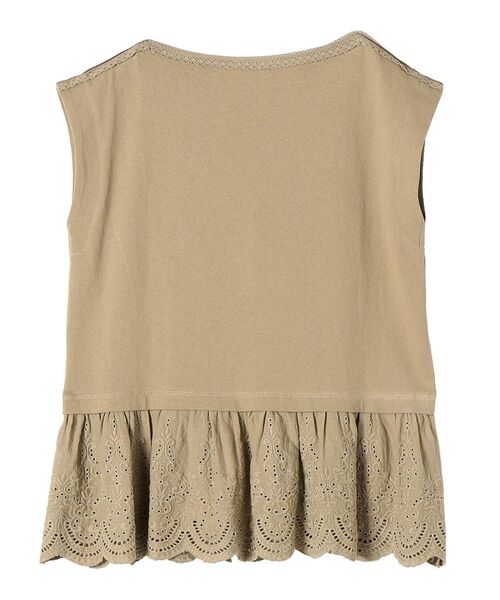 SHIPS(シップス)の「【WEB限定】〈手洗い可能〉カットワーク デザインカットソー◇(Tシャツ/カットソー・レディース・ベージュ系その他/オフホワイト/グリーン/ブラック・ONE SIZE)」の16枚目の写真