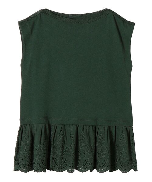 SHIPS(シップス)の「【WEB限定】〈手洗い可能〉カットワーク デザインカットソー◇(Tシャツ/カットソー・レディース・ベージュ系その他/オフホワイト/グリーン/ブラック・ONE SIZE)」の22枚目の写真