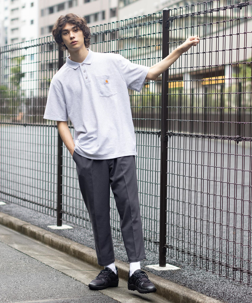 Carhartt（カーハート）の「【Carhartt / カーハート】 ロゴ ポケット ポロシャツ（ポロシャツ・メンズ・チャコールグレー/ブラック/ネイビー/グレー/カーキ・S/M/XL/L）」の6枚目の写真