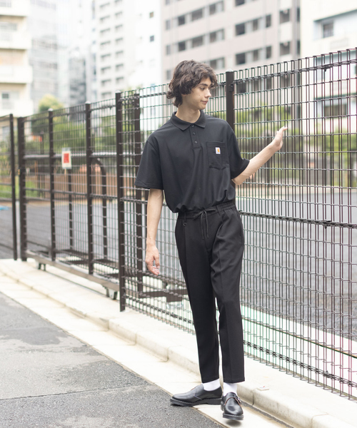 Carhartt（カーハート）の「【Carhartt / カーハート】 ロゴ ポケット ポロシャツ（ポロシャツ・メンズ・チャコールグレー/ブラック/ネイビー/グレー/カーキ・S/M/XL/L）」の11枚目の写真