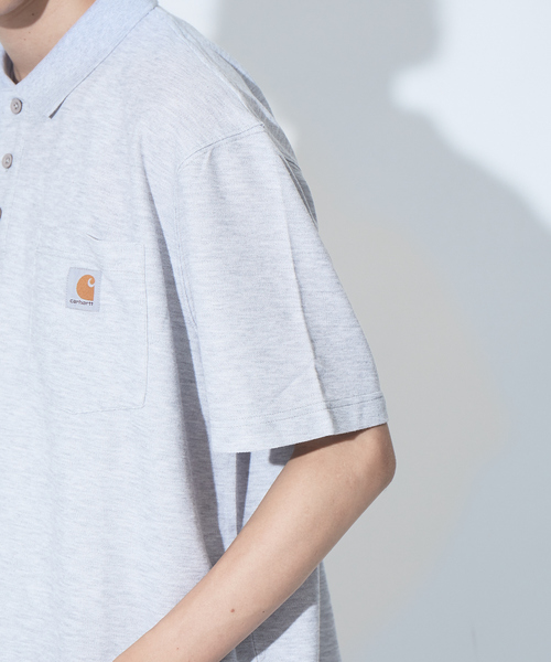 Carhartt（カーハート）の「【Carhartt / カーハート】 ロゴ ポケット ポロシャツ（ポロシャツ・メンズ・チャコールグレー/ブラック/ネイビー/グレー/カーキ・S/M/XL/L）」の20枚目の写真