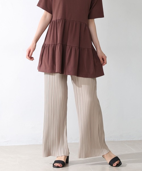 Honeys（ハニーズ）の「プリーツパンツ（その他パンツ・レディース・ブラック/ベージュ/ブラウン/グリーン/グリーン系その他/グレー/アイボリー/ブルー系その他/ピンク系その他・LL/S/M/L）」の5枚目の写真