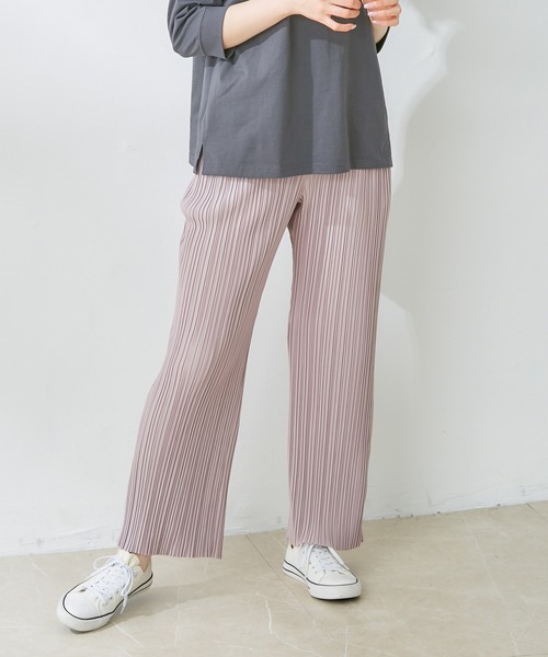 Honeys（ハニーズ）の「プリーツパンツ（その他パンツ・レディース・ブラック/ベージュ/ブラウン/グリーン/グリーン系その他/グレー/アイボリー/ブルー系その他/ピンク系その他・LL/S/M/L）」の9枚目の写真