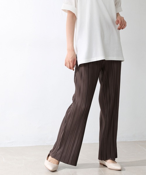 Honeys（ハニーズ）の「プリーツパンツ（その他パンツ・レディース・ブラック/ベージュ/ブラウン/グリーン/グリーン系その他/グレー/アイボリー/ブルー系その他/ピンク系その他・LL/S/M/L）」の4枚目の写真