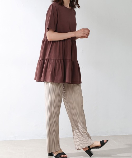 Honeys（ハニーズ）の「プリーツパンツ（その他パンツ・レディース・ブラック/ベージュ/ブラウン/グリーン/グリーン系その他/グレー/アイボリー/ブルー系その他/ピンク系その他・LL/S/M/L）」の11枚目の写真