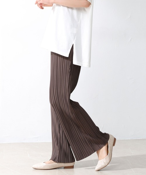 Honeys（ハニーズ）の「プリーツパンツ（その他パンツ・レディース・ブラック/ベージュ/ブラウン/グリーン/グリーン系その他/グレー/アイボリー/ブルー系その他/ピンク系その他・LL/S/M/L）」の14枚目の写真