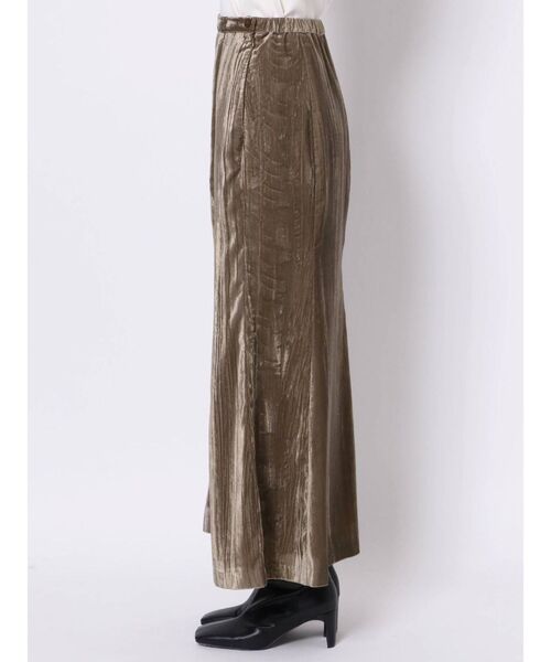 LAGUNAMOON（ラグナムーン）の「ワッシャーベロアロングマーメイドスカート（スカート・レディース・ベージュ/ピンク・SMALL/MEDIUM）」の4枚目の写真