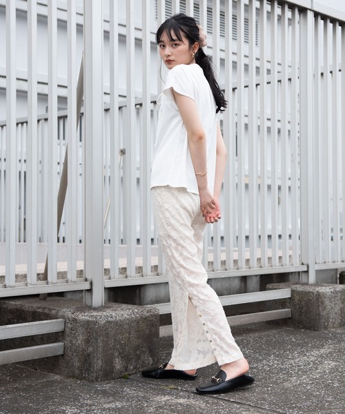 VRIA CHARME（バリアシャルム）の「レースパンツ（その他パンツ・レディース・アイボリー・FREE）」の4枚目の写真