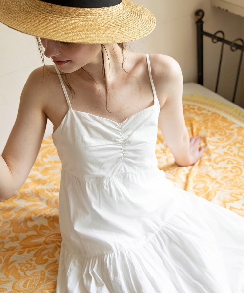 mangata(モンガータ)の「Ninette cami onepiece(ワンピース・レディース・ホワイト/ブルー・FREE)」の10枚目の写真