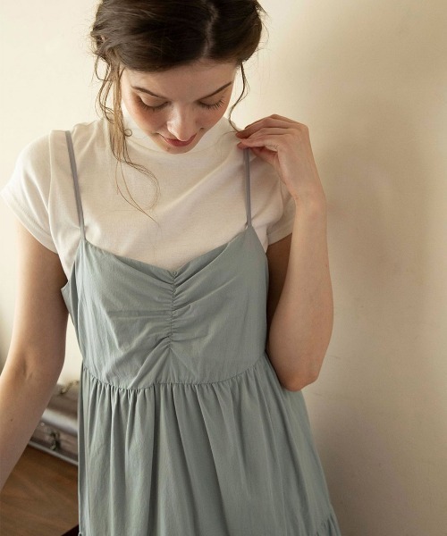 mangata(モンガータ)の「Ninette cami onepiece(ワンピース・レディース・ホワイト/ブルー・FREE)」の18枚目の写真