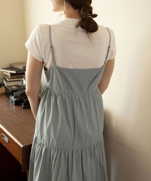 mangata(モンガータ)の「Ninette cami onepiece(ワンピース・レディース・ホワイト/ブルー・FREE)」の16枚目の写真