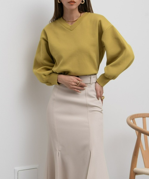 AIC.(エーアイシー)の「2wayダンボールニットカーディガン(カーディガン/ボレロ・レディース・ブラック/ベージュ/グリーン/ピンク/イエロー/レッド/ナチュラル/パープル/ライトグレー・FREE)」の7枚目の写真