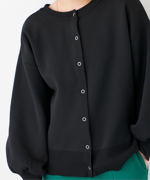 AIC.(エーアイシー)の「2wayダンボールニットカーディガン(カーディガン/ボレロ・レディース・ブラック/ベージュ/グリーン/ピンク/イエロー/レッド/ナチュラル/パープル/ライトグレー・FREE)」の10枚目の写真