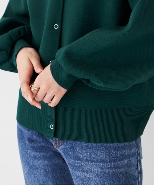 AIC.(エーアイシー)の「2wayダンボールニットカーディガン(カーディガン/ボレロ・レディース・ブラック/ベージュ/グリーン/ピンク/イエロー/レッド/ナチュラル/パープル/ライトグレー・FREE)」の14枚目の写真