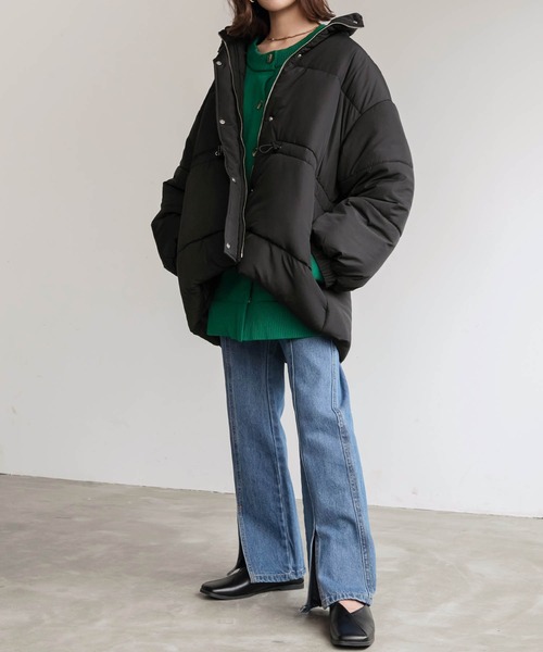 Young Social club ジップハイネックダウンジャケット➕ラブブ4点 ZIP FIVE（ジップ ファイブ） ダウンジャケット ダウン 「YALE」 左胸