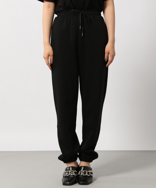 PAGEBOY（ページボーイ）の「カットジョガーパンツ（スウェットパンツ・レディース・ブラック/イエロー・FREE）」の9枚目の写真