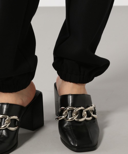 PAGEBOY（ページボーイ）の「カットジョガーパンツ（スウェットパンツ・レディース・ブラック/イエロー・FREE）」の16枚目の写真