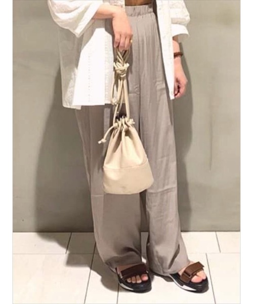 Lugnoncure（ルノンキュール）の「無地・柄アソートイージーパンツ（その他パンツ・レディース・ブラック/ベージュ/ブラウン・ﾌﾘ-）」の3枚目の写真