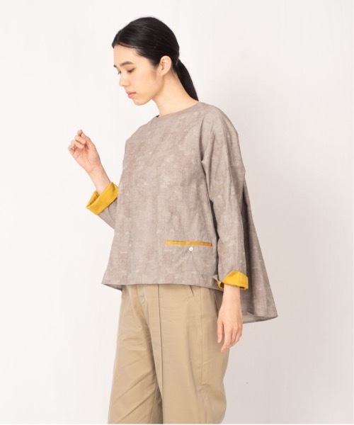 rikolekt(リコレクト)の「"foglight " BLOUSE(シャツ/ブラウス・レディース・グレー/ベージュ/ブルー・FREE)」の2枚目の写真