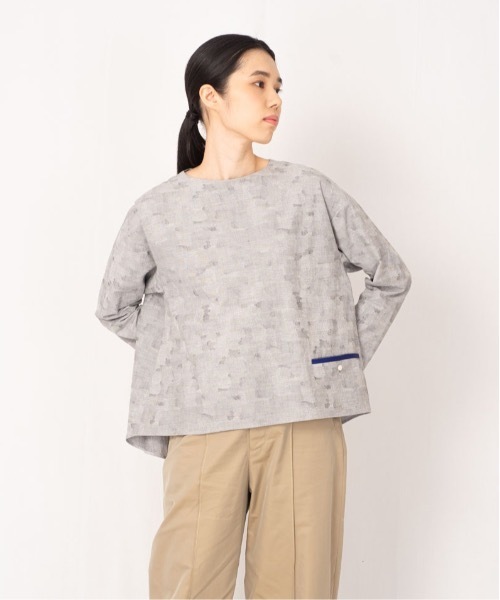 rikolekt(リコレクト)の「"foglight " BLOUSE(シャツ/ブラウス・レディース・グレー/ベージュ/ブルー・FREE)」の1枚目の写真