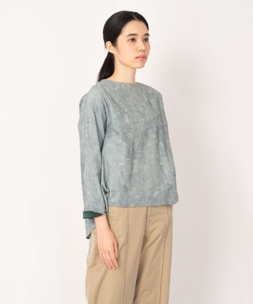 rikolekt(リコレクト)の「"foglight " BLOUSE(シャツ/ブラウス・レディース・グレー/ベージュ/ブルー・FREE)」の3枚目の写真