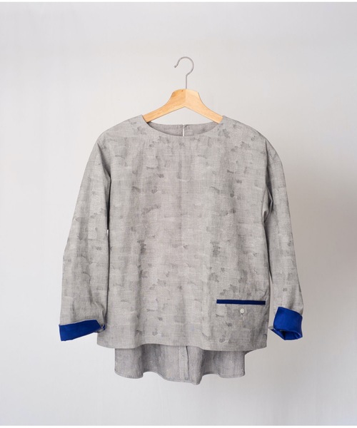 rikolekt(リコレクト)の「"foglight " BLOUSE(シャツ/ブラウス・レディース・グレー/ベージュ/ブルー・FREE)」の4枚目の写真