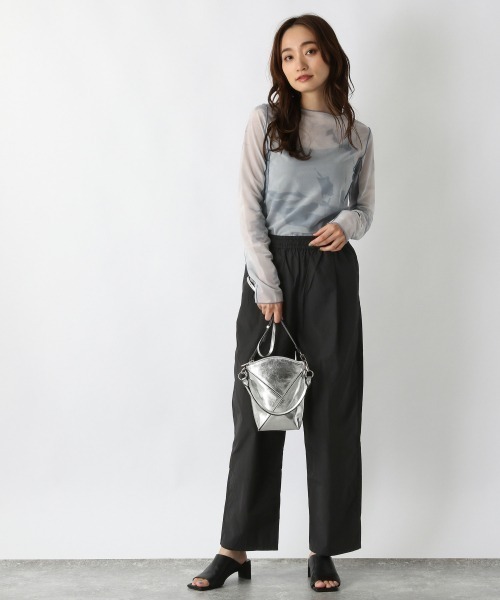 JEANASIS(ジーナシス)の「ナイロンカラーテーパードパンツ/219911(その他パンツ・レディース・レッド/パープル/ブラック/グリーン・FREE)」の15枚目の写真