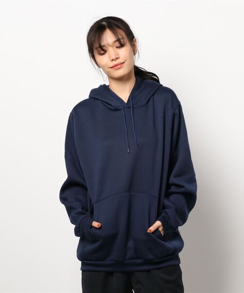 tone（トーン）の「【LA SPEEDY/エルエースピーディ】HOODED PULLOVER(UN)（パーカー・レディース・チャコールグレー/ブラック/グレー/ブラウン/ネイビー/ブルー/レッド/ホワイト・LARGE/X-LARGE/MEDIUM）」の6枚目の写真