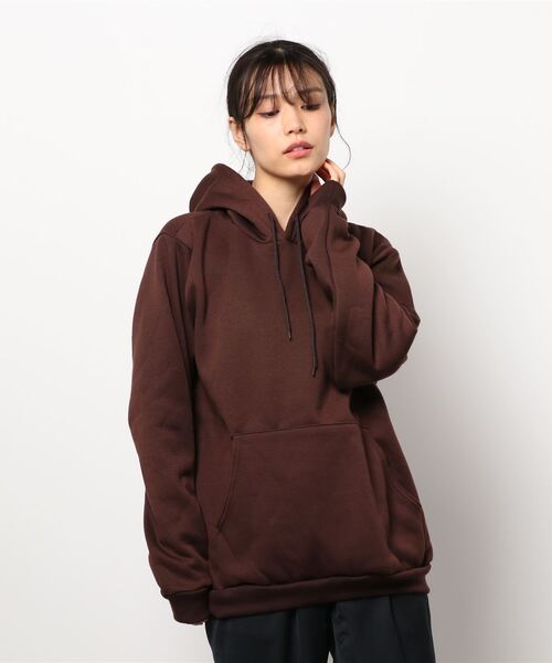 tone（トーン）の「【LA SPEEDY/エルエースピーディ】HOODED PULLOVER(UN)（パーカー・レディース・チャコールグレー/ブラック/グレー/ブラウン/ネイビー/ブルー/レッド/ホワイト・LARGE/X-LARGE/MEDIUM）」の5枚目の写真