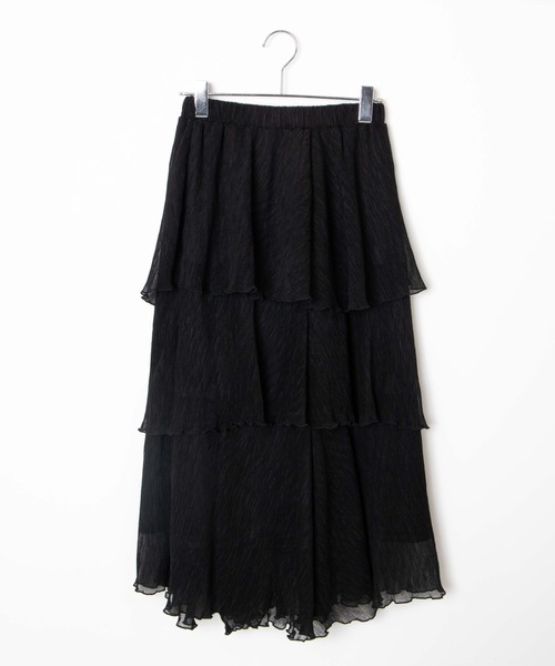 WEGO(ウィゴー)の「WEGO/アシメティアードスカート(スカート・レディース・ブラック/ブルー・FREE)」の13枚目の写真