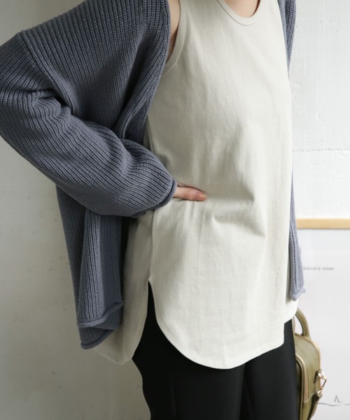 URBAN RESEARCH DOORS(アーバンリサーチドアーズ)の「コットンロングタンクトップ(タンクトップ・レディース・オフホワイト/グレー系その他・ONE)」の11枚目の写真